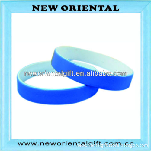 Painted silicone bracelet , 2 layer painting bracelets